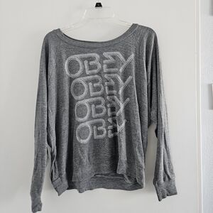 Obey Women's Gray Sweater
